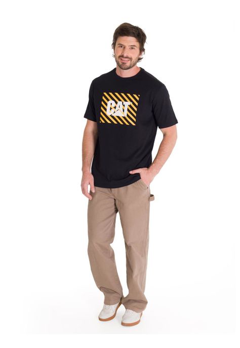 Polera Casual Everyday Workwear Hombre Negra-5