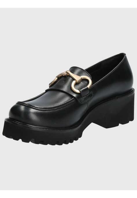 Mocasín Cuero Mujer Lani Negro-4
