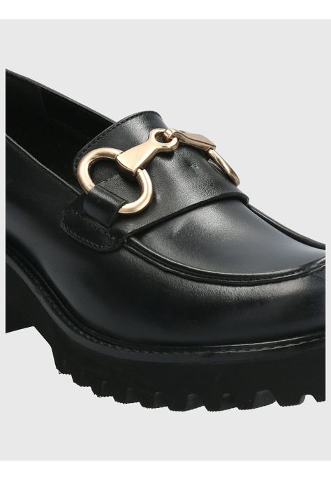 Mocasín Cuero Mujer Lani Negro-7