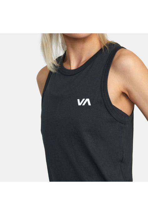 Polera Sin Mangas Mujer Va Muscle J Kttp Negro-3
