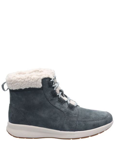 Botin Cuero Mujer Spinal Fur Boot Azul-1
