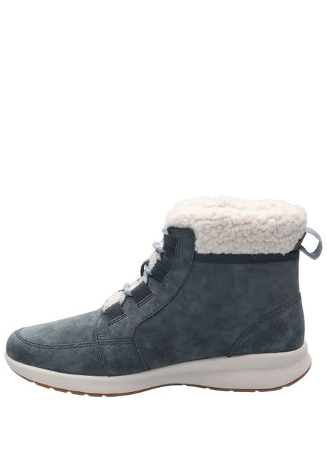 Botin Cuero Mujer Spinal Fur Boot Azul-5