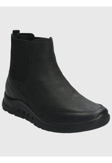 Botin Cuero Mujer Coley Negro-0