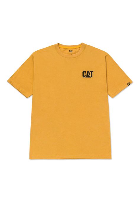 Polera Manga Corta Hombre Trademark Tee Amarillo-0