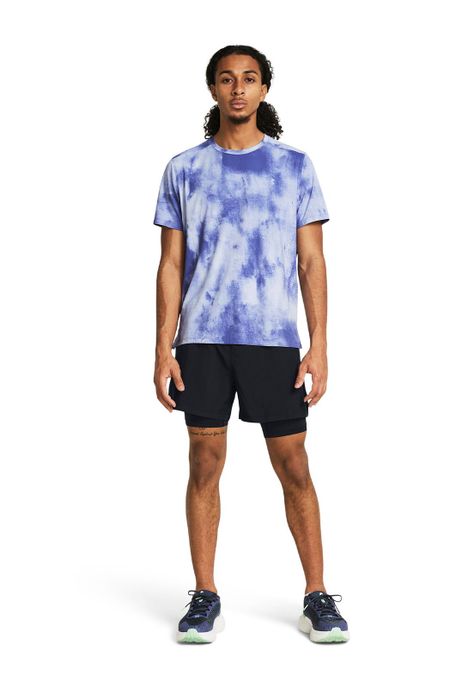 Shorts Launch 2 en 1 de 5" hombre Negro-5