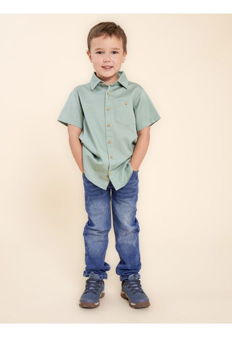 Camisa Niño Wild Verde-1