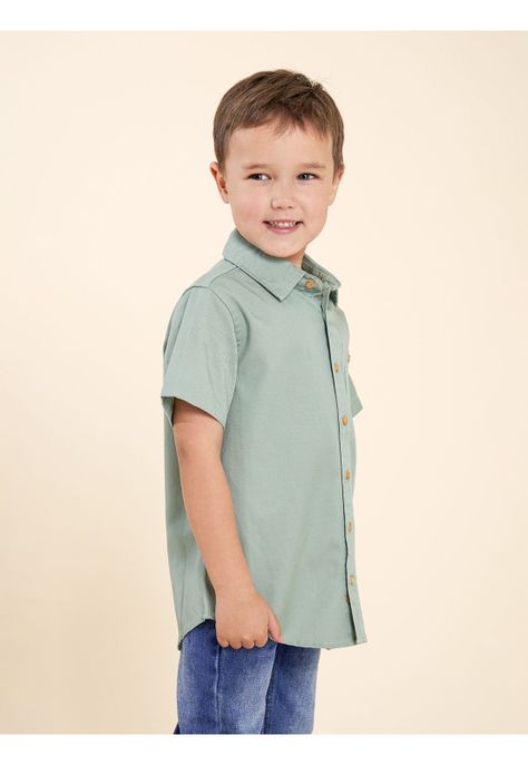 Camisa Niño Wild Verde-3