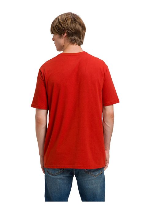 Polera Retro Danny Diesel Graphic 2 Hombre Roja-3