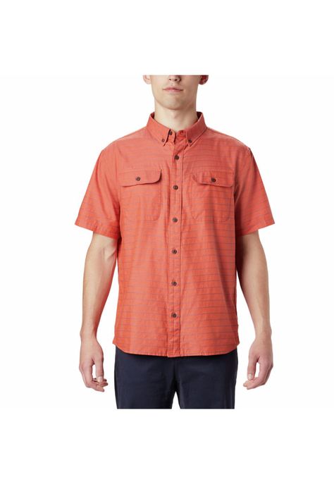Camisa M/C Hombre Crystal Valley Naranjo-0