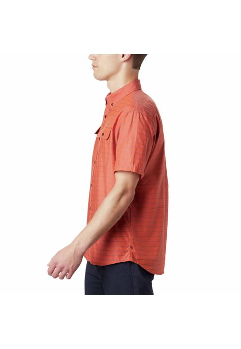 Camisa M/C Hombre Crystal Valley Naranjo-1