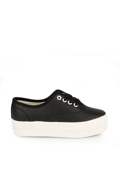 Zapatilla Cuero Managua Negro-1