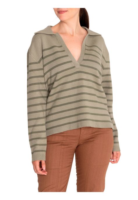 Sweater Fibras Recicladas Mujer Rosa Verde-4