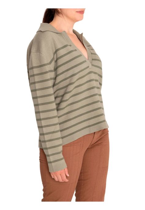 Sweater Fibras Recicladas Mujer Rosa Verde-5