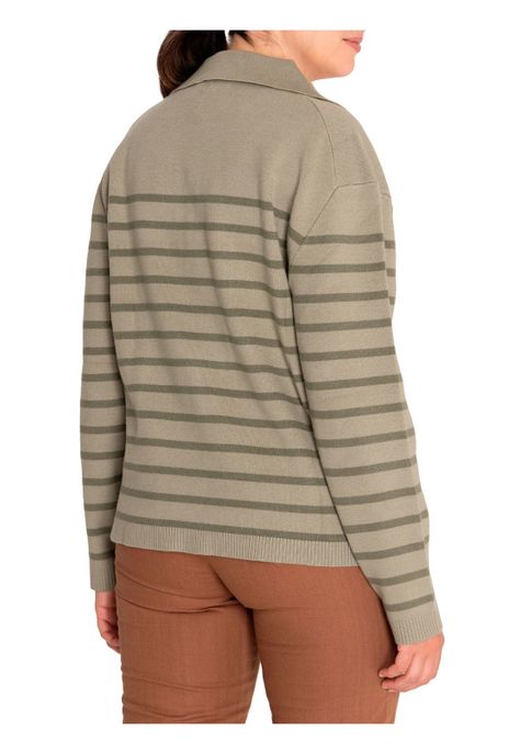 Sweater Fibras Recicladas Mujer Rosa Verde-6