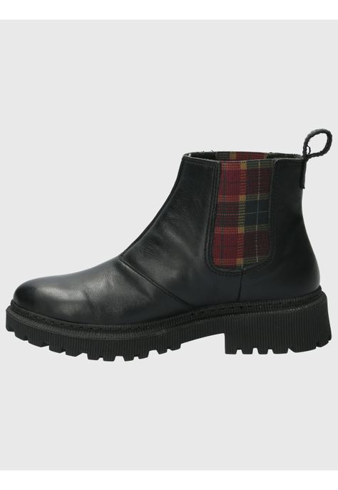 Botin Cuero Mujer Lacock Negro-5