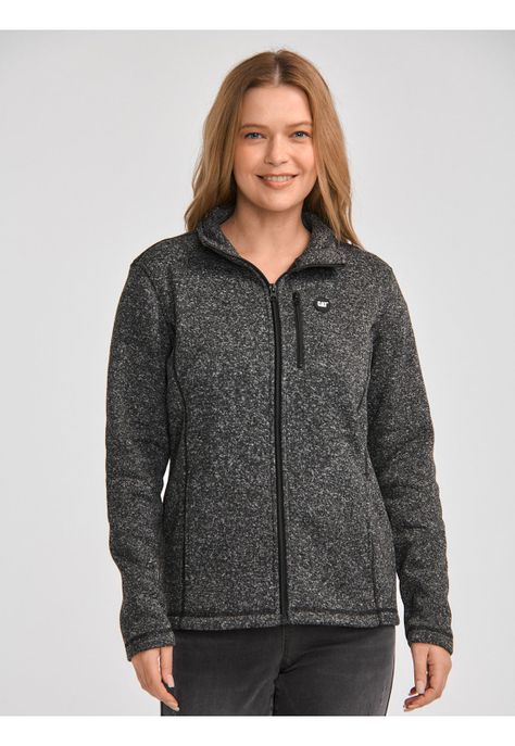 Polar Mujer W Sweater Fleece Full Zip Jacket Negro-0
