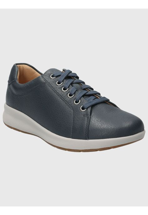 Zapatilla Cuero Mujer Spinal Laceup Azul-0