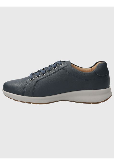 Zapatilla Cuero Mujer Spinal Laceup Azul-5
