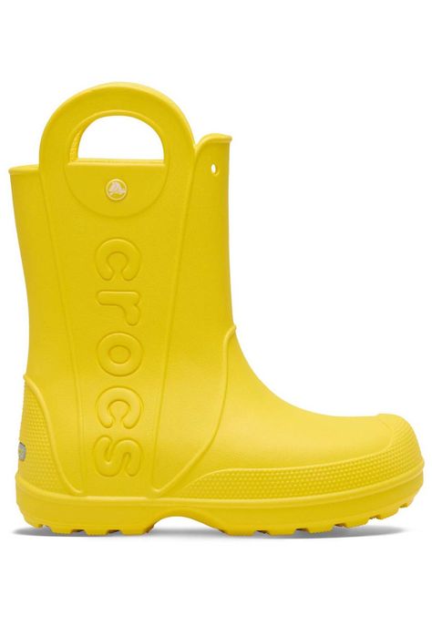 Bota de Agua Crocs Mujer Handle It Rain Boot Amarillo-0