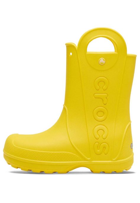 Bota de Agua Crocs Mujer Handle It Rain Boot Amarillo-1