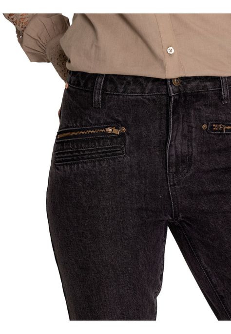 Pantalón Algodón Orgánico Mujer Leman Gris-7