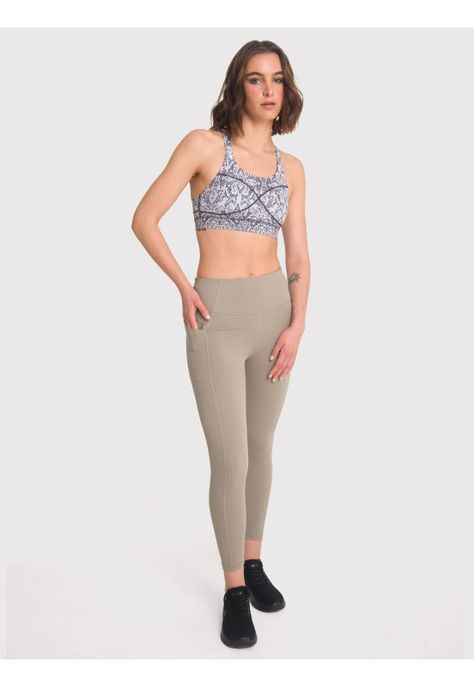 Calza deportiva Mujer Alyson Café-4
