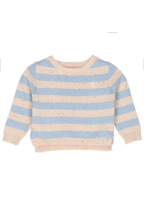 Sweater Niña Palms Celeste-0