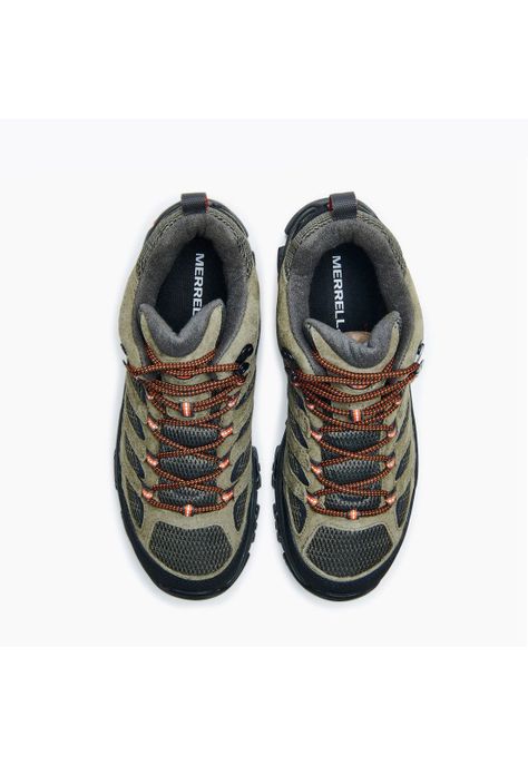 Botín impermeable Hombre Moab 3 Mid GTX Oliva-3