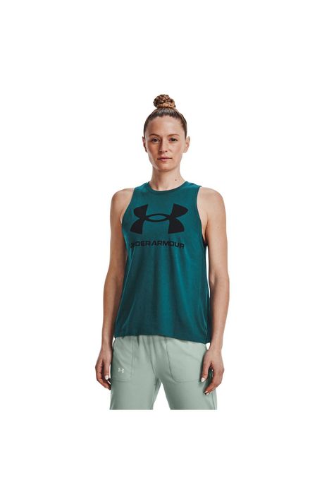 Polera SM Mujer Live Sportstyle Tank Verde-2