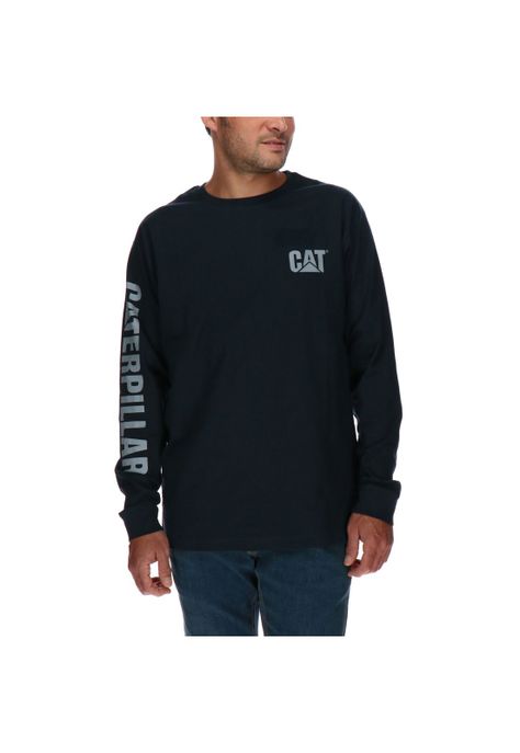 Polera Trademark Banner Azul Oscuro-0