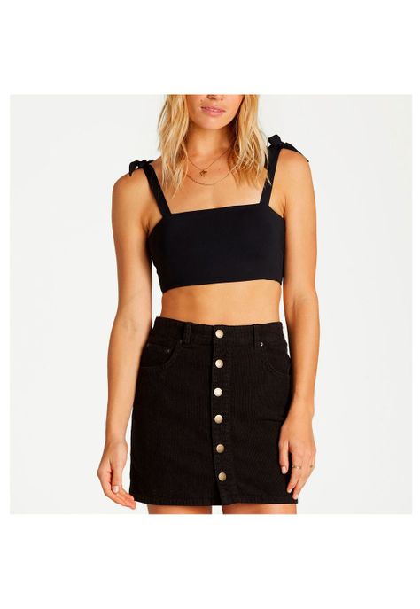 Falda Mujer Good Life Cord Negro-0