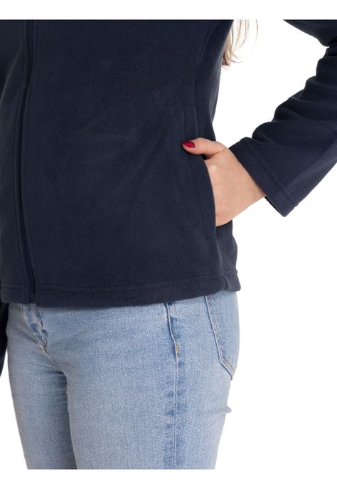 Polar Mujer Microfleece Full Zip Azul Marino-4