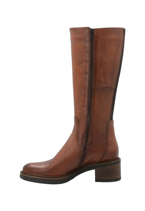 Bota Cuero Mujer Eloise Café Claro-5