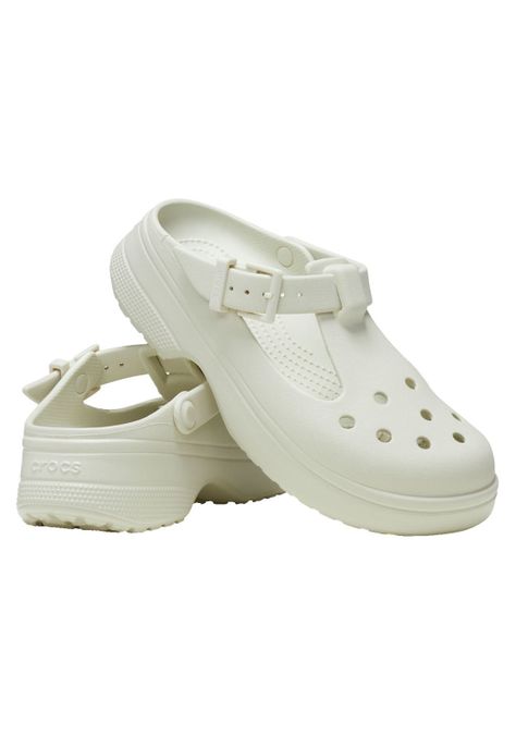 Zueco Crocs Mujer Cls Mary Jane Clog Blanco-3