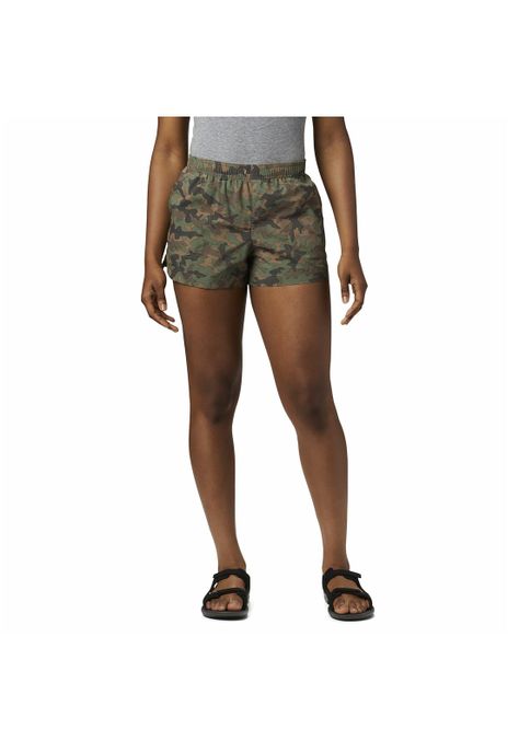 Short Mujer Sandy River Ii Print Verde-0