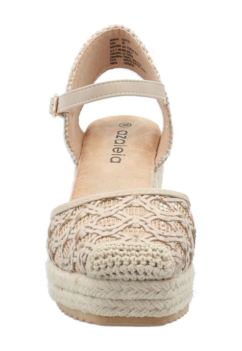 Sandalia Mujer Giotto Beige -3