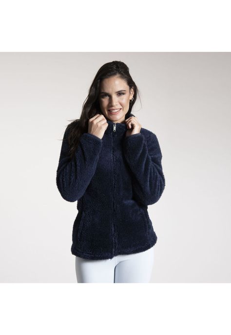 Polar Mujer Shaggy Isha Ii Azul Marino-0