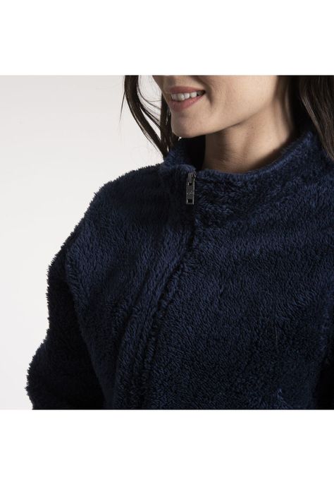 Polar Mujer Shaggy Isha Ii Azul Marino-3