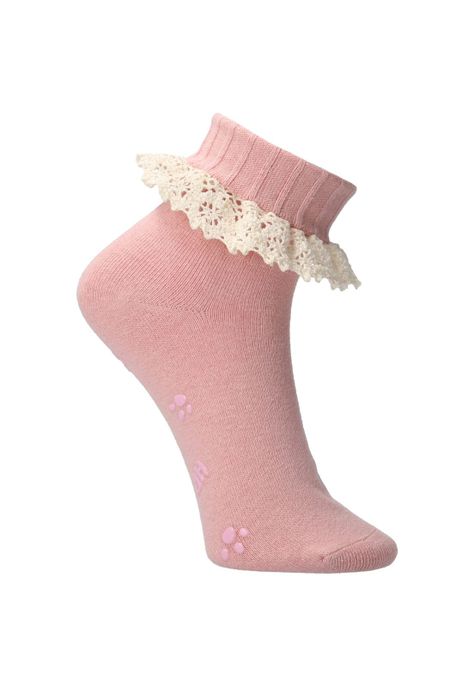 Calcetín Casual Ak Lady Rosado Niña-1