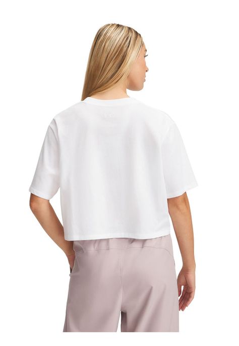 Polera Manga Corta UA Rival Mujer Blanco-1