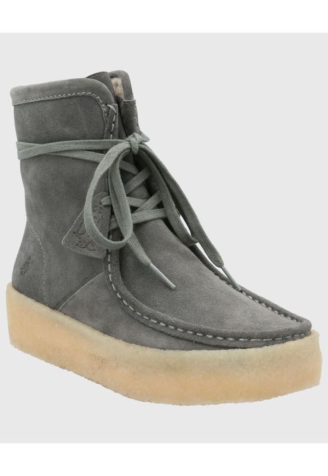 Bota Cuero Mujer Recife Gris-0
