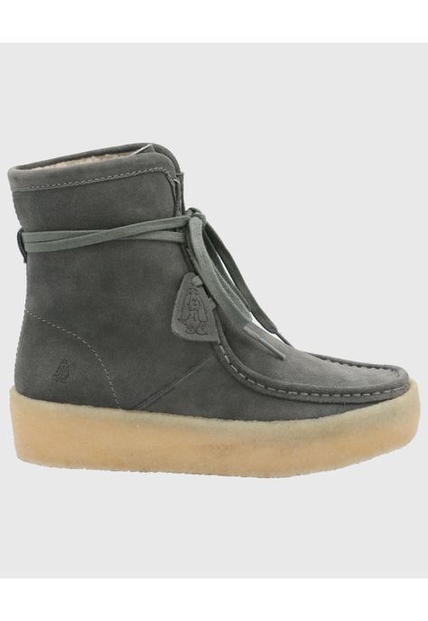 Bota Cuero Mujer Recife Gris-1