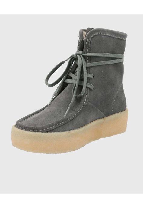 Bota Cuero Mujer Recife Gris-4