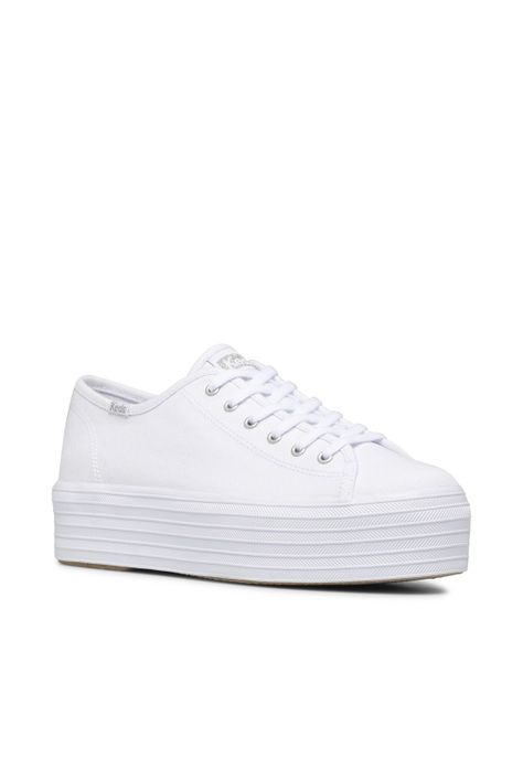 Zapatilla Mujer Triple Up Canvas Blanco -1
