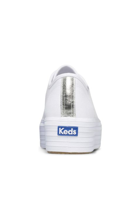 Zapatilla Mujer Triple Up Canvas Blanco -4