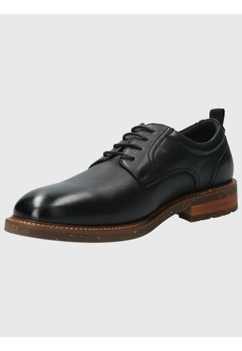 Zapato Cuero Hombre Hinton Negro-4