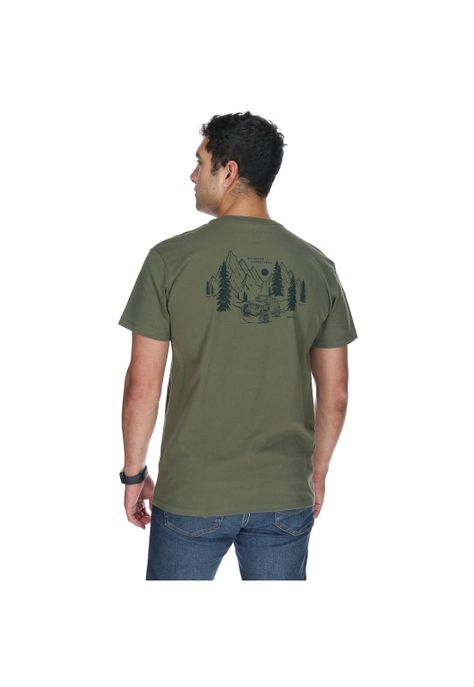 Polera M/C Hombre Jeep Tee Oliva-4