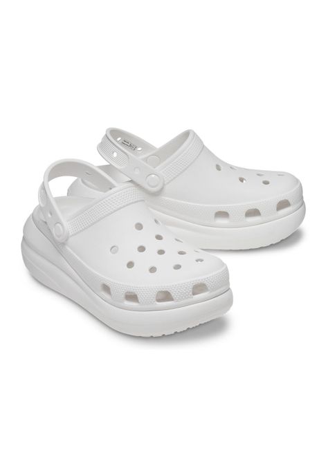 Zueco Crocs Mujer Crush Clog Blanco-3