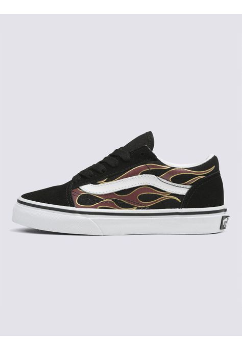 Zapatilla Urbana Niño Old Skool Negro -1