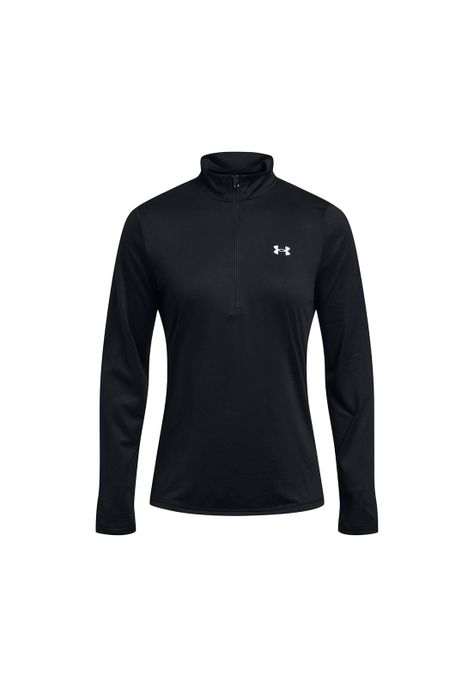 Polerón UA Tech half zip para mujer Negro-0